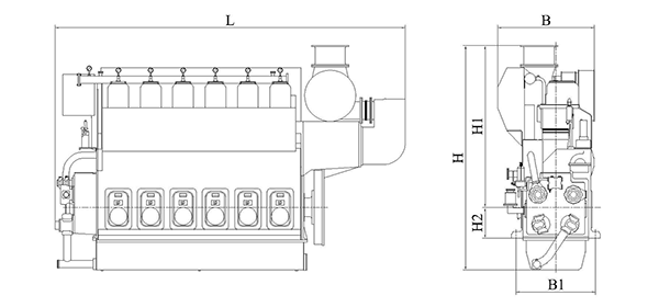 CSI Ningdong DF300 Series Marine Dual Fuel Engine (551kW - 2206kW) 1