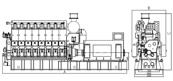 CSI Ningdong DF330340 Series Dual Fuel Generator Set 02
