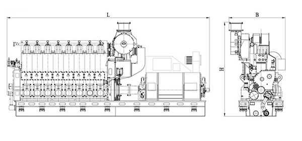 CSI Ningdong DN330340 Series Marine Dual Fuel Generator Set 01