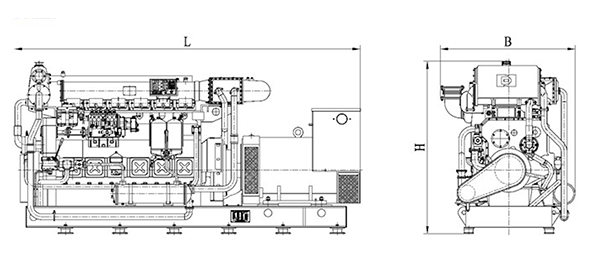 CSI Ningdong N160N170 Series Marine Diesel Generator Set (200 - 500kW)