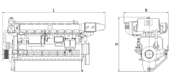 CSI Ningdong N170 Series Marine Diesel Engine (210kW - 600kW) 01